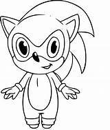 Baby Sonic Pages Coloring Pages sketch template