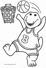 Barney color page  Cartoon coloring Coloring pages For Kids sketch template