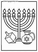Unique Hanukkah Coloring Pages For Creative Celebrations sketch template
