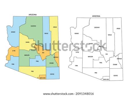 Arizona State Map Silhouette Vector Stock Vector (Royalty Free ...