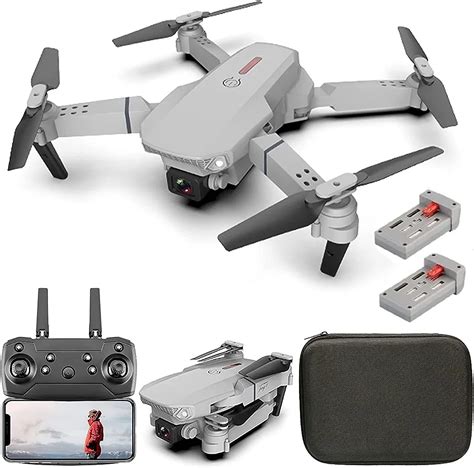 SUPER TOY WiFi HD Dual Camera Foldable Drone Remote Control Flying Toy with 2x1800mAh ...