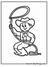 Free Cowboy Coloring Pages sketch template