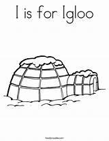 I Is For Igloo Coloring Page  Twisty Noodle sketch template
