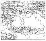 Water Lily Monet Coloring Pages & coloring book 6000  sketch template