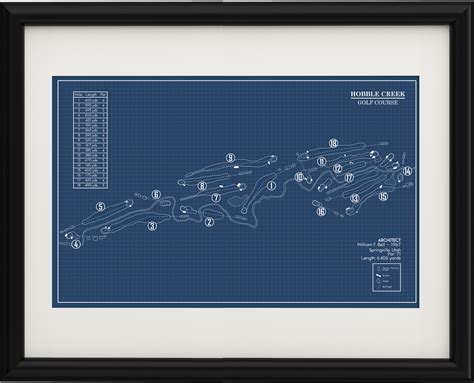 Hobble Creek Golf Course Blueprint (Print) – GolfBlueprints