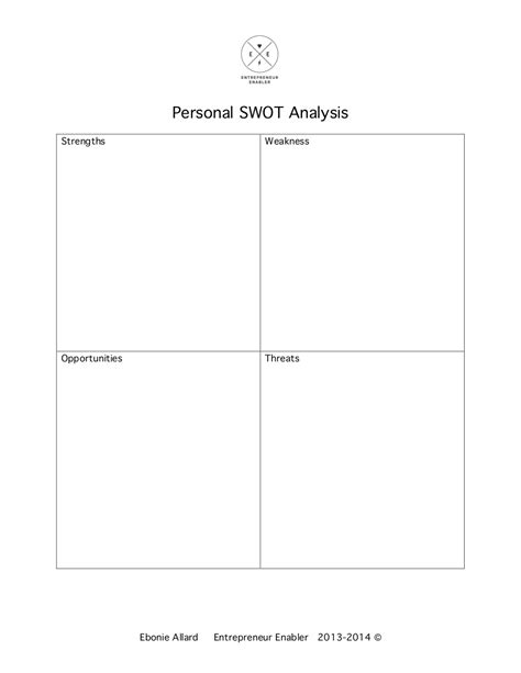 Personal SWOT Analysis - 6+ Examples, Format, How to Create, Pdf