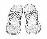 Free Flip Flops coloring Pages – Coloring Corner sketch template