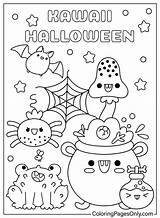 20  Kawaii Halloween Coloring Pages Free Printable PDF & Online sketch template