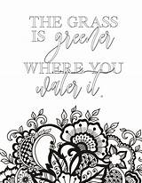 50 Best Printable Inspirational Quote Coloring Pages  sketch template