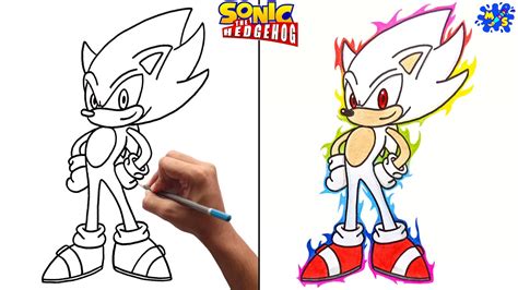 How To Draw Hyper Sonic The Hedgehog