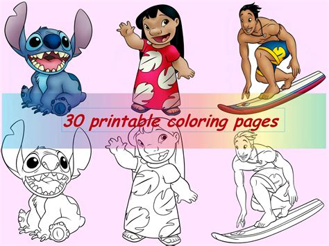 Disney Coloring Pages Stitch Birds Bookmarks Coloring - vrogue.co
