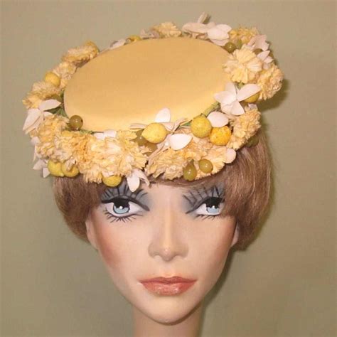 Vintage Easter Hat, Marshall Fields, Fruit & Flowers from ...