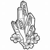 Crystal Coloring Pages  Etsy sketch template