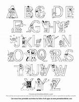 A Z Alphabet coloring Pages Download And Print For Free sketch template