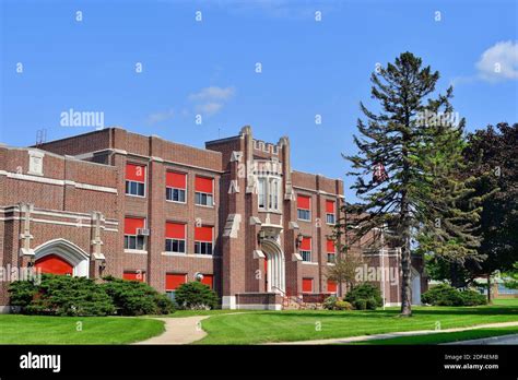 Polo, Illinois, USA. A small town high school in northwestern Illinois Stock Photo - Alamy