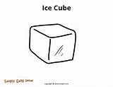 Coloring Pages Of Ice Cubes sketch template