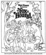 Fox And The hound coloring Pages To Download Print For Free sketch template