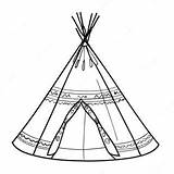 Teepee Coloring Page  Pagescom sketch template