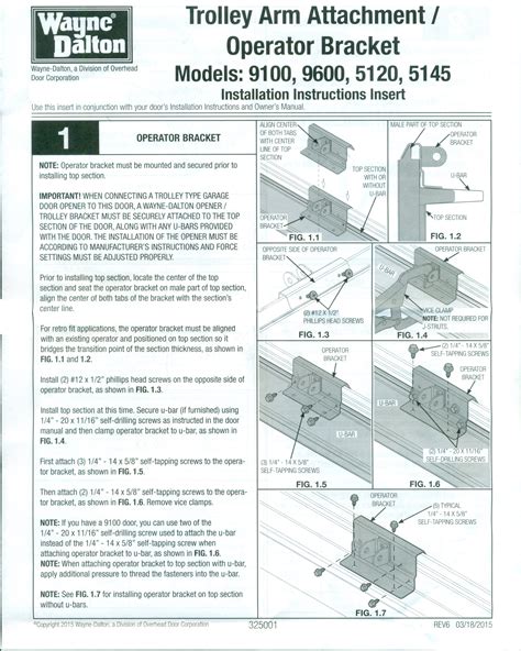 Wayne Dalton Garage Door Opener Installation Manual | Dandk Organizer