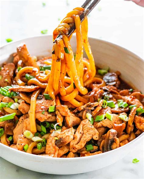 Hoisin Chicken Udon Noodles - Jo Cooks