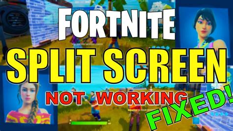 FORTNITE Split Screen NOT Working (FIXED) Xbox Series X|S 2023 - YouTube