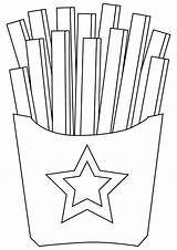 French Fries Coloring Pages Best For Kids Owl Images sketch template