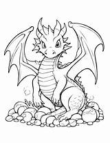 Dragon Coloring Pages For Kids sketch template