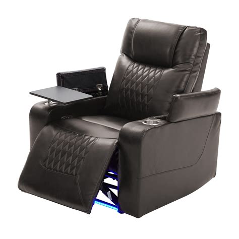 Electric Recliner Chair with USB Charge Port, 360 Swivel Tray Table ...