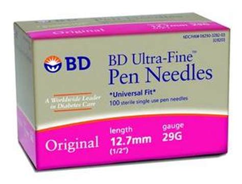 BD Ultra Fine original insulin pen needle 29 G x 12.7 mm-100