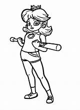 Dibujos De Princesa Daisy Juega Baloncesto Para Colorear  sketch template