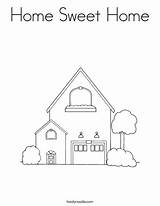 Home Sweet Coloring Page  Twisty Noodle sketch template