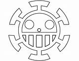 One Piece Heart Pirates Jolly Roger Coloring Sheet By CreativeDyslexic  sketch template