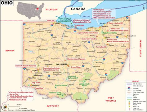 Ohio State Map