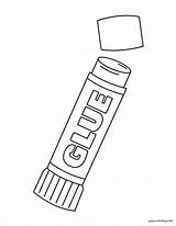 Glue Stick Coloring Pages ᗎ Printable Painting Template sketch template