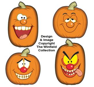 Pumpkin Faces #2 Color Poster, Halloween Color Posters: The Winfield Collection