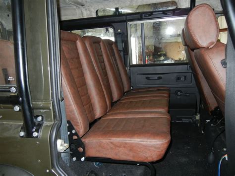 Defender 110 Chestnut Leather Seats by Exmoor Trim