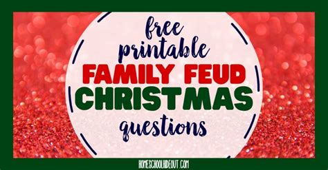 Printable Christmas Family Feud Game