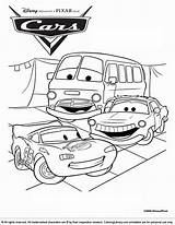 Cars Disney Pixar Coloring Pages sketch template