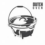 Premium Vector  Dutch oven Stock Illustration Vintage dutch sketch template