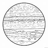 Solar Jupiter Coloring Pages Planet System Planets Colouring Plus Space  sketch template