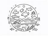 Celebrate World Ocean Day With Coloring  Page sketch template