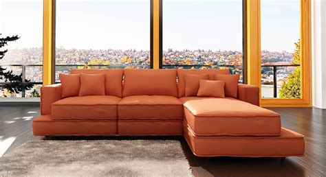 15 Photos Burnt Orange Sectional Sofas