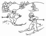 Skiing Coloring Pages Pdf Free Printable  Coloringfoldercom sketch template
