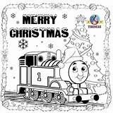Thomas Christmas Coloring Sheets For Children Printable Pictures  sketch template