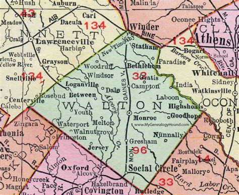 Walton County Map
