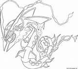 Mega Pokemon Rayquaza Coloring Pages Sketch Page sketch template