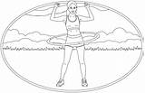 Hula Hoop coloring Page  ColouringPages sketch template