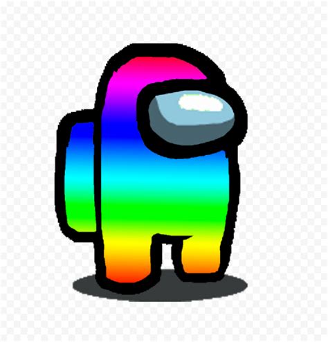 HD Rainbow Among Us Character PNG | Citypng