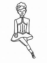 Irish Girl Coloring Pages sketch template
