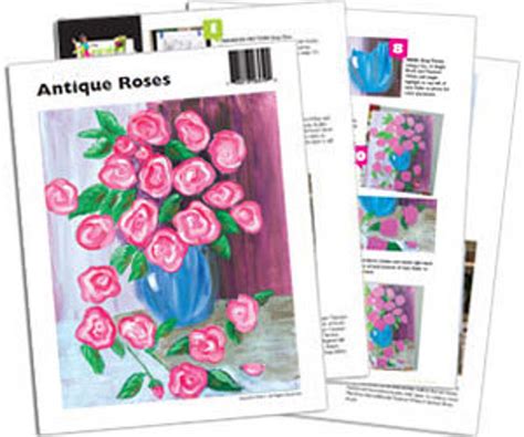 Antique Roses - How To Instructions - Paint Parties by DecoArt